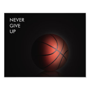 "NEVER GIVE UP" PHOTO PRINT