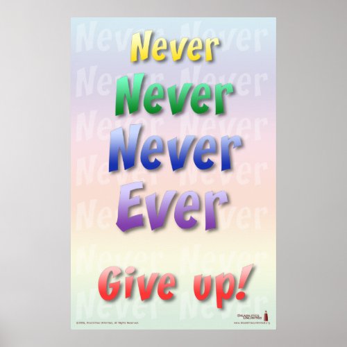 Never Give Up Poster