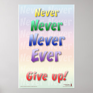 Never Give Up Poster