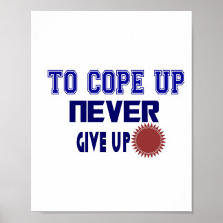 never give up poster