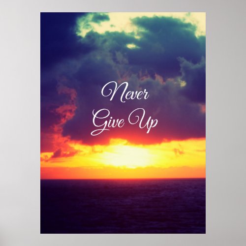 Never Give Up Poster