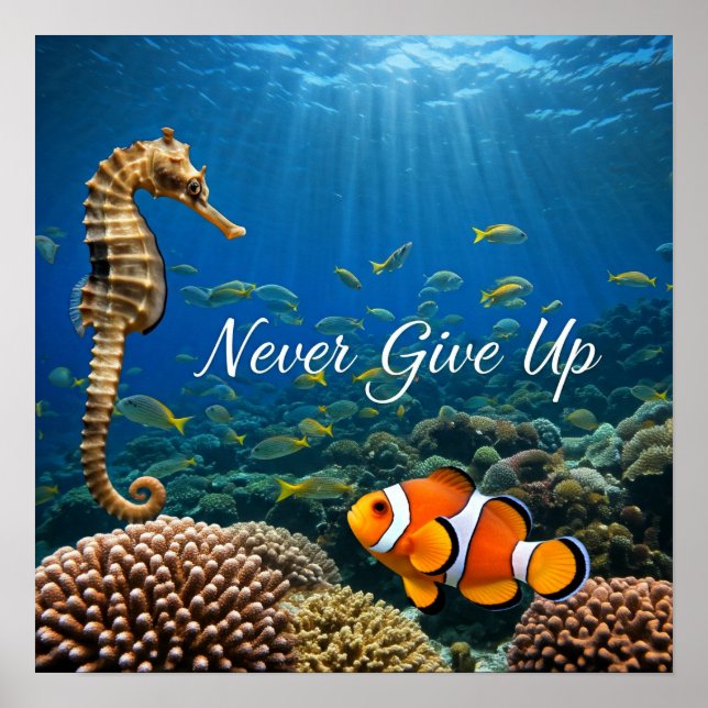 Never Give Up Poster (Front)