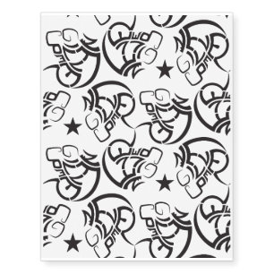 Never give up super inspiring temporary tattoo mix