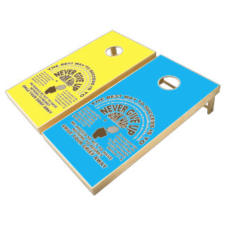 Never Give up (tennis) Cornhole Set
