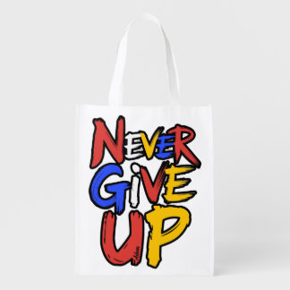 Never Give Up Unstoppable Spirit Grocery Bag