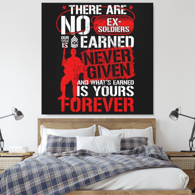 Never Given  Canvas Print (Insitu(Bedroom))