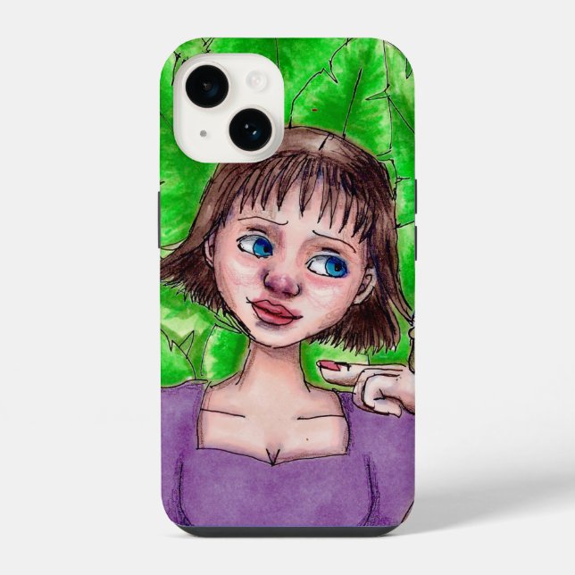 Never Gonna Leaf Drawing Phone Case (Back)