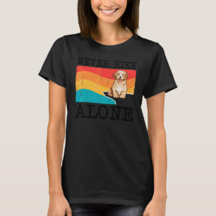 Never Hike Alone Havanese Graphic Hiking T-Shirt