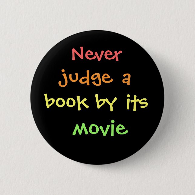 Never judge a book by its movie button (Front)