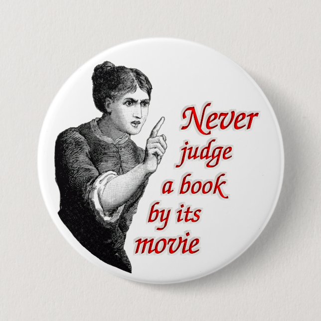 Never judge a book by its movie button (Front)