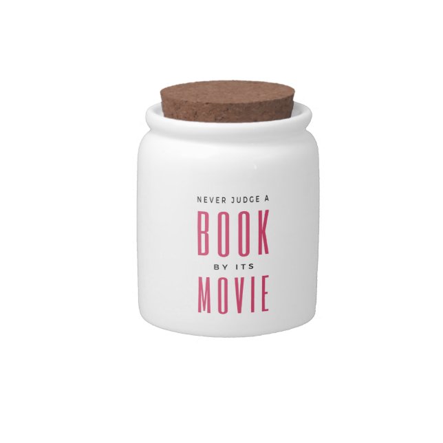 Never Judge A Book By It's Movie I Candy Jar (Front)