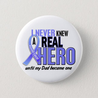 Never Knew A Hero 2 Dad Prostate Cancer Button