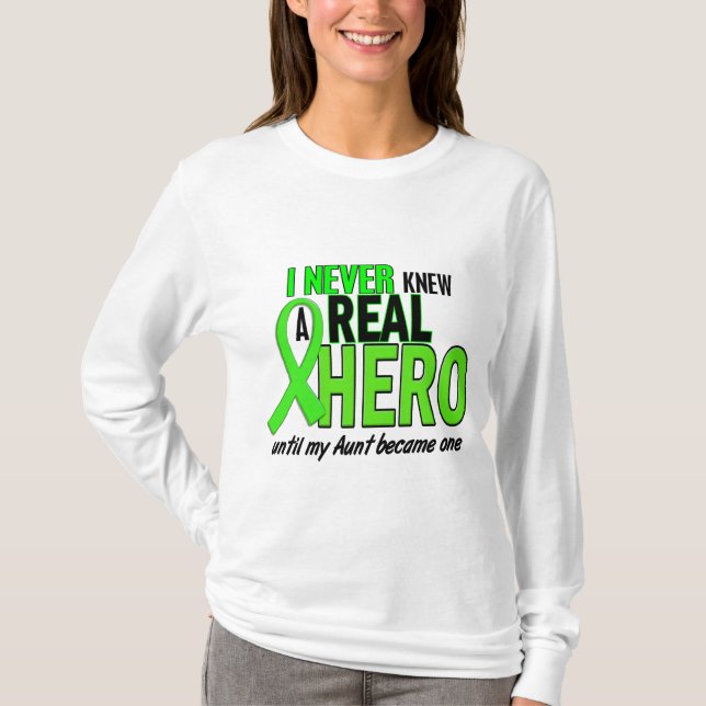 Never Knew A Hero 2 LIME GREEN (Aunt) T-Shirt (Front)