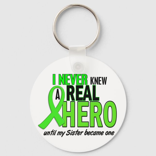 Never Knew A Hero 2 LIME GREEN (Sister) Keychain (Front)