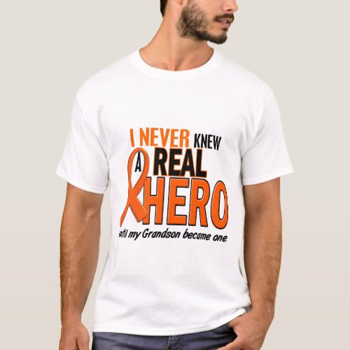 Never Knew A Hero 2 ORANGE Grandson T_Shirt