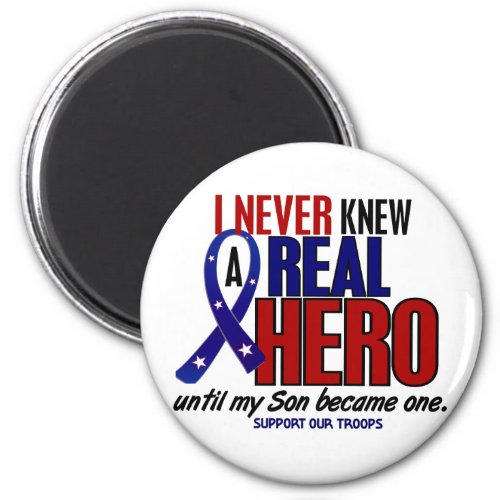 Never Knew A Hero 2 Son Support Our Troops Magnet