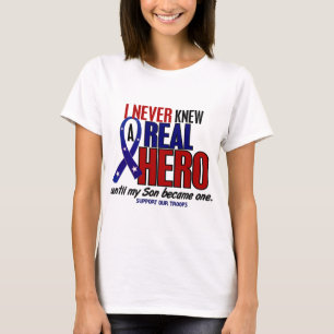 Never Knew A Hero 2 Son (Support Our Troops) T-Shirt