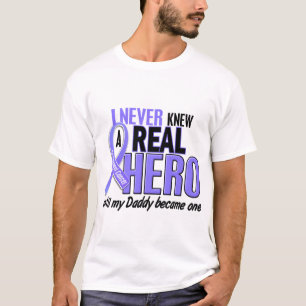 Never Knew A Hero Daddy Esophageal Cancer T-Shirt