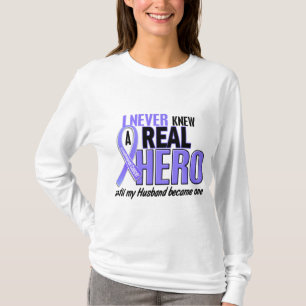 Never Knew A Hero Husband Esophageal Cancer T-Shirt