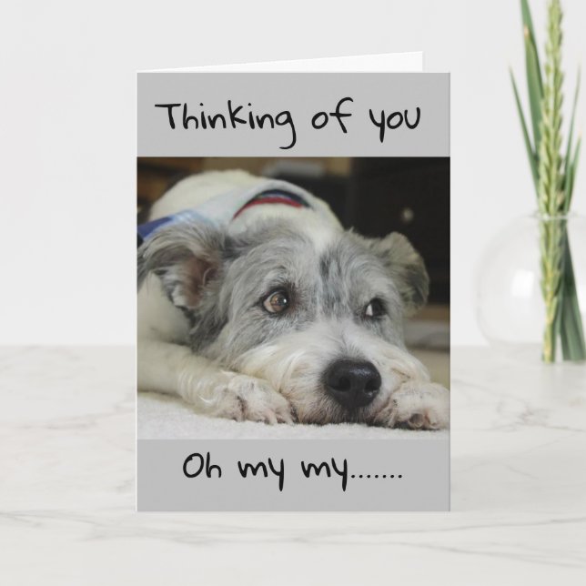 NEVER KNEW HOW MUCH I WOULD "MISS YOU" CARD (Front)