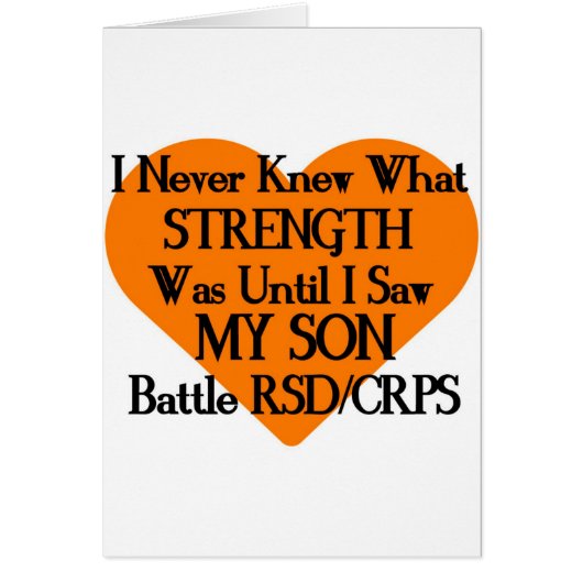 Never Knew Strength/Heart/Son...RSD/CRPS Cards (Front)