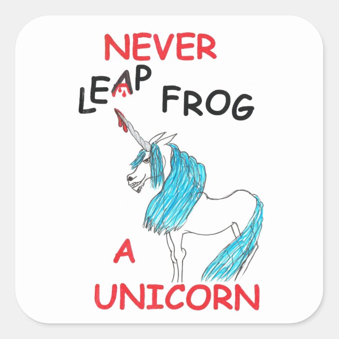 never leapfrog a unicorn stickers