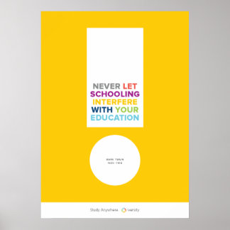 Never Let Schooling Poster