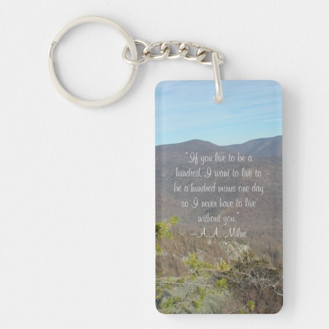 "Never live without you" keychain (Front)