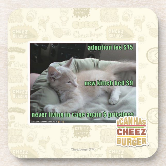 Never living in a cage again beverage coaster (Front)