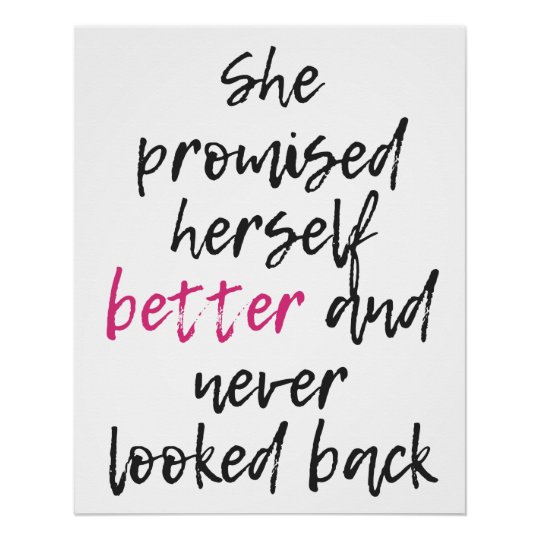 Never Look Back Poster Zazzle Com