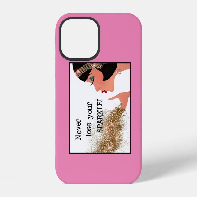 "Never Lose Your SPARKLE!"  Iphone Case (Back)