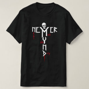 Never Mind Play Dirty Hard Rocker Vandalized Black T-Shirt