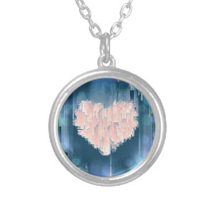 Never Mind This Heart  Silver Plated Necklace