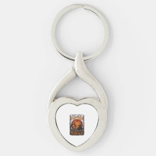 Never Mind Witch Beware Labrador Halloween Haunted Keychain