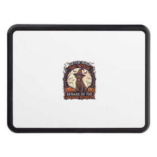 Never Mind Witch Beware Labrador Retriever Hallowe Hitch Cover