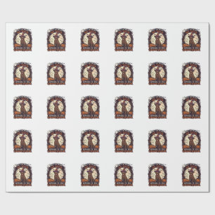 Never Mind Witch Beware Labrador Retriever Hallowe Wrapping Paper