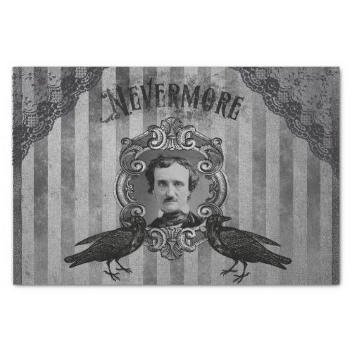 Never More Edgar Allan Poe Tissue Paper