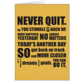 NEVER QUIT (Front)