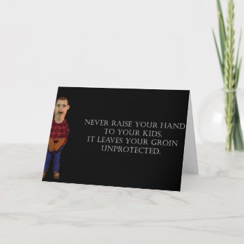 Never Raise Your Hands Card by NotionsbyNique at Zazzle