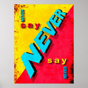 Never Say Never Poster