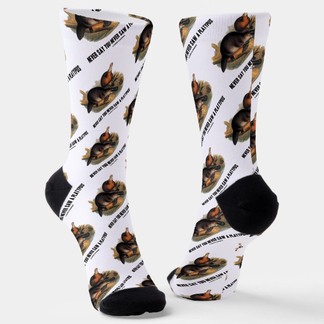 Never Say You Never Saw A Platypus Socks (Angled)