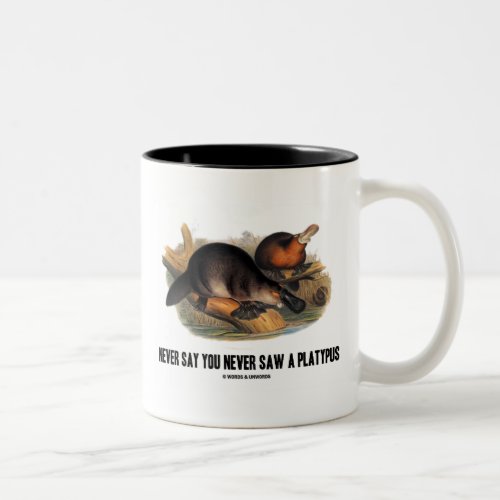 Never Say You Never Saw A Platypus Two_Tone Coffee Mug