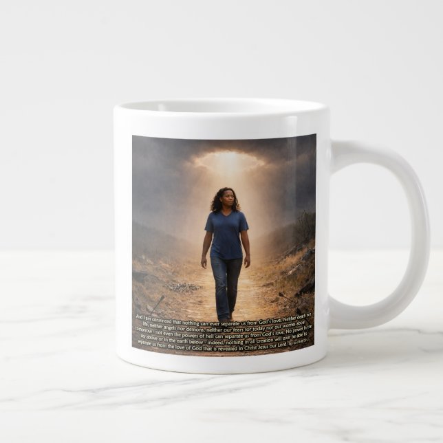 Never separated from God Giant Coffee Mug (Right)