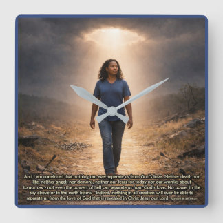 Never separated from God Square Wall Clock