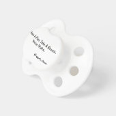 Never Shake Binky Pacifier (Front Right)