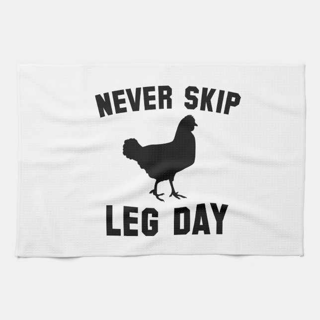 Never Skip Leg Day Towel (Horizontal)