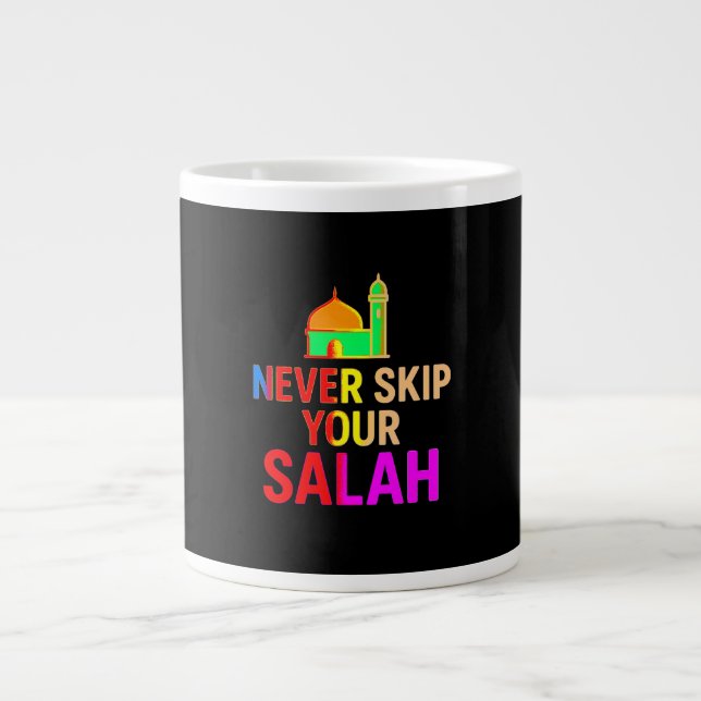 Never Skip Your Salah Mug – Islamic Daily Reminder (Front)