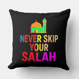 Never Skip Your Salah Throw Pillow – Faithful Home