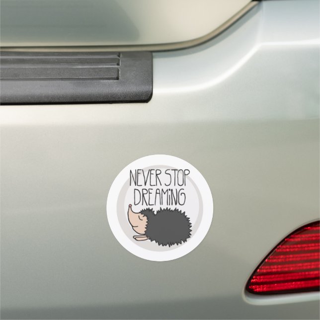 Never Stop Dreaming Car Magnet (In Situ)
