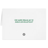 Never Stop Dreaming Cards (Back Horizontal)
